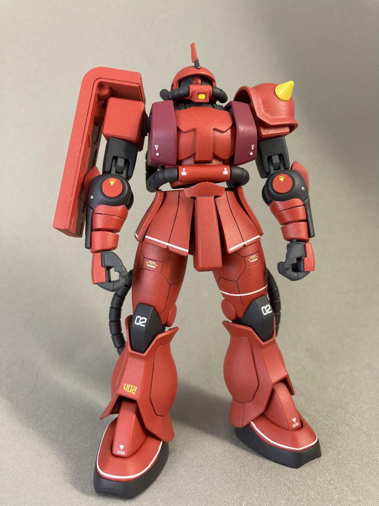 マイナスモールド、メタルボール使用太腿に筋彫り