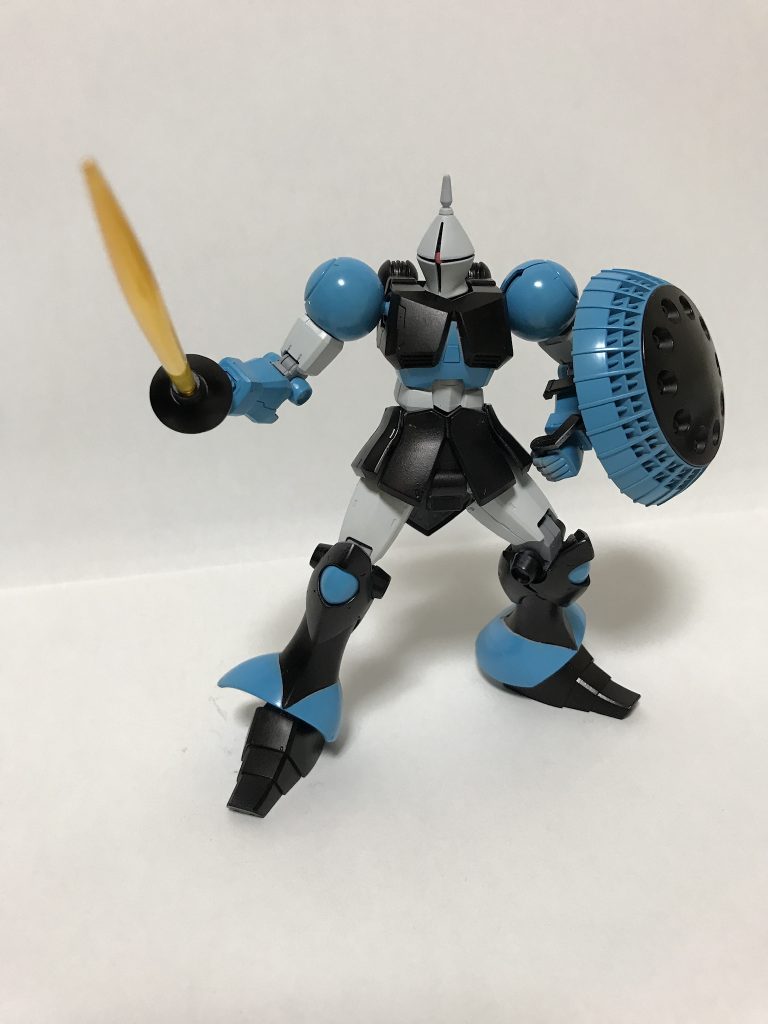 ユーマ専用機にはゲルググもあり「ジオンの次期量産機にはゲルググとギャンが挙げられていた」というエピソードからギャンが量産機だったら専用機もあったかもしれないと思い作成しました。