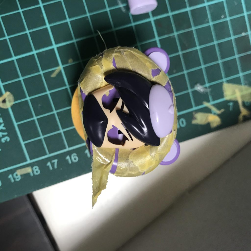 マスキングのバランスみつつ...髪をみつつ...