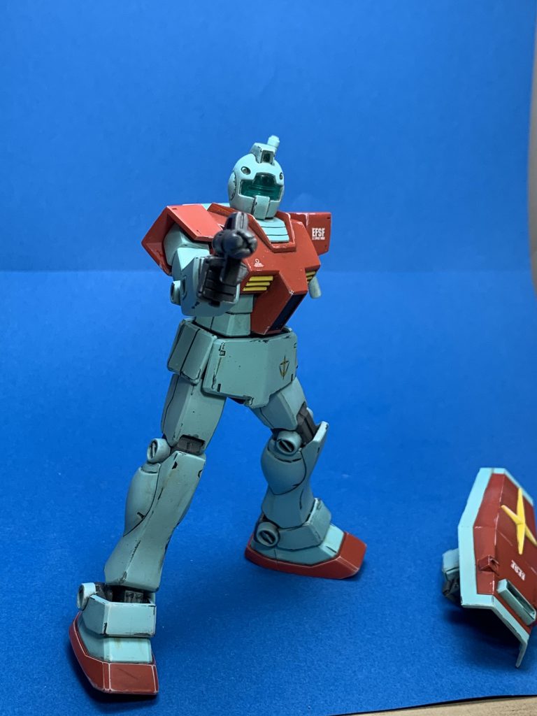 ポージングするのに動かしてたら、左腕が破損しました😨左手が無くても、まだ戦える‼️的な感じで。