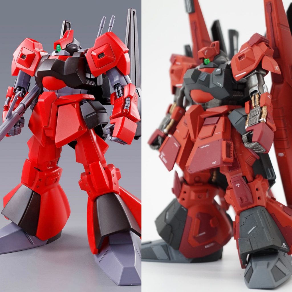 公式との比較フロントアーマー変えるだけで変わりますね。ただ、せっかくプレバンで稼働が良くなったのに、プラ板干渉してフロントアーマー動かないですw