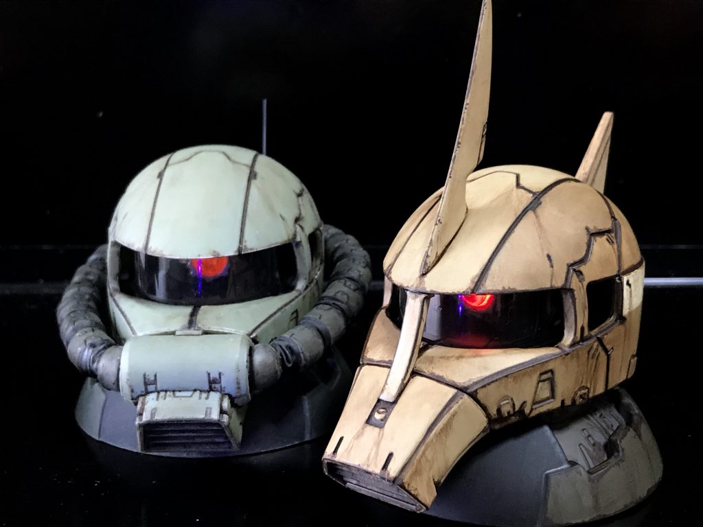 以前作った陸戦型ザクIIとともに。良い!(^^)