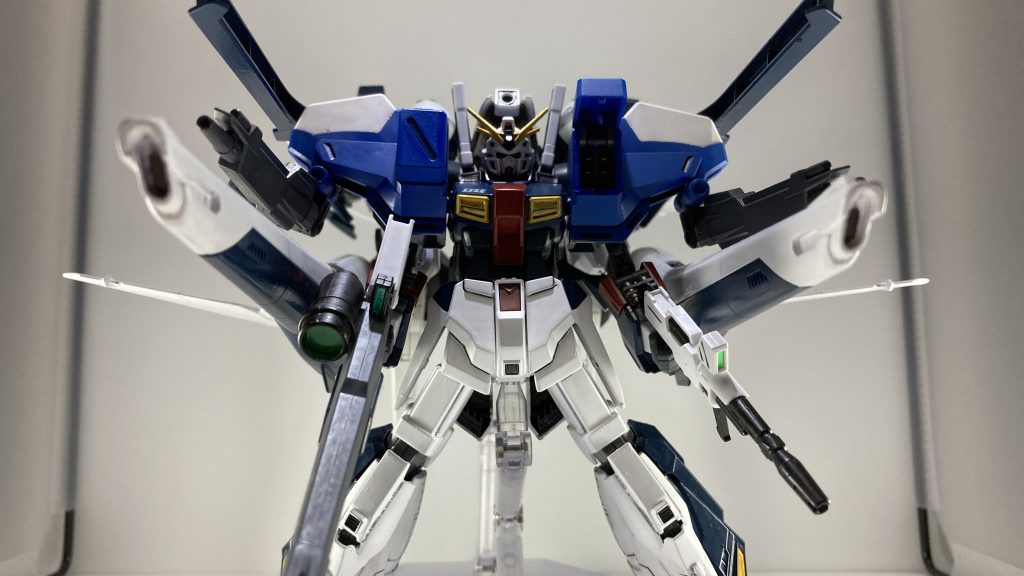 ﾃﾞｪｪｪｪｪｪｪﾝ!!RX-78AN01[PLAN 101E]イクシードストライカー全部載せ、火力こそパワー武装も増えに増えウィンチキャノン×2アムフォルタスビーム砲×2スーパーフォルティスビーム砲×26連装ミサイルポッド×2肩部ビームキャノン×2ビームライフル(ﾗｲﾄﾆﾝｸﾞZ)ビームライフル(陸戦型)ビームサーベルシールドブースター/ビームガン頭部60mmバルカン火力こそパワー