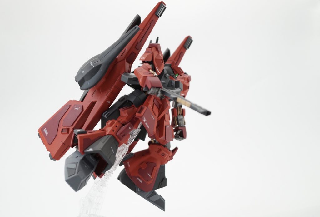 お気に入りの一枚！上手く撮れたと思う！wリックディアスは浮かせると良さが引き立つ系の機体ですね。ギラドーガ とかもそう。