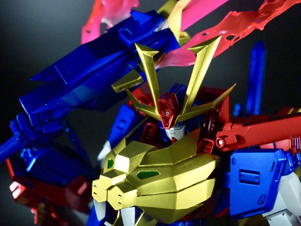 胸部アップメタリック塗装でかなりギラギラしてて撮影が難しい結果的に画像だとよくわからなくなってるので何処かしらで直に見れるチャンスを作りたい所