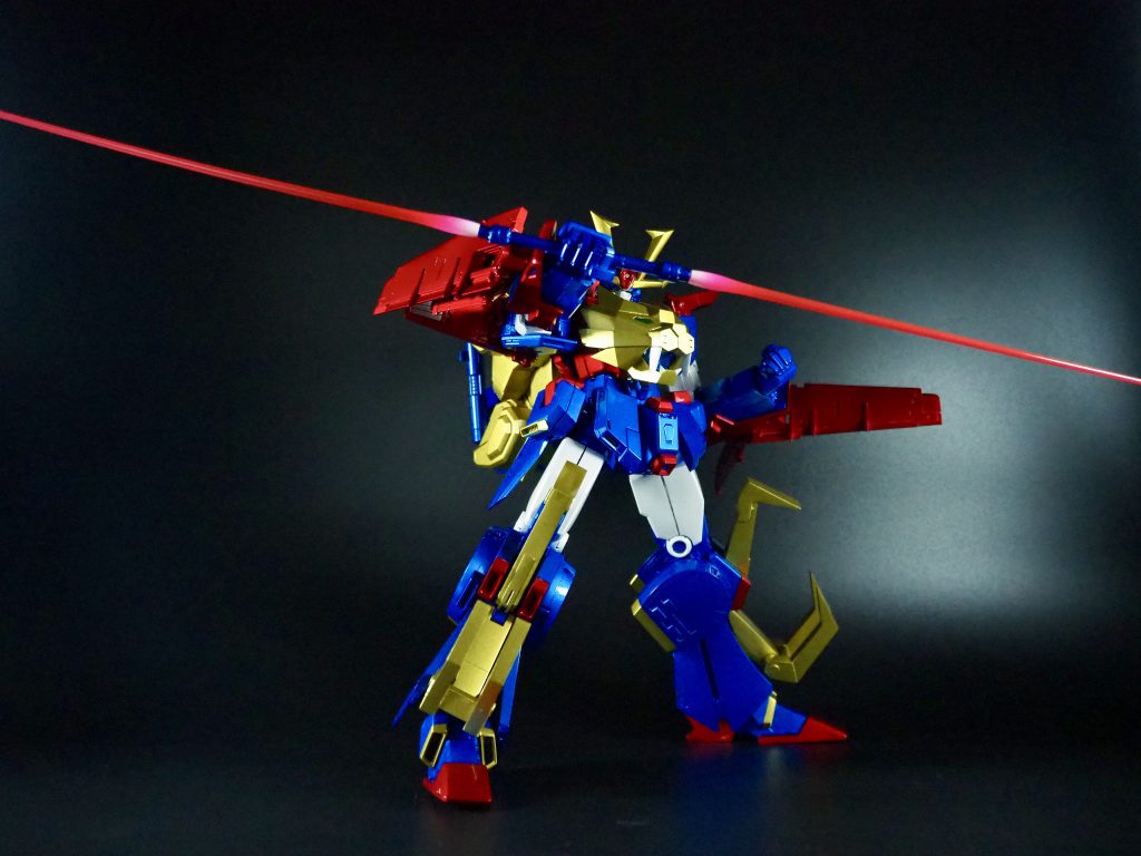 ツインサーベル劇中未使用の武器バトローグにてドライオンⅢがライトニングブラックウォーリアに渡す形で使用したやつ大張ロボ特有のツインランサー計武器大好物なので作りました