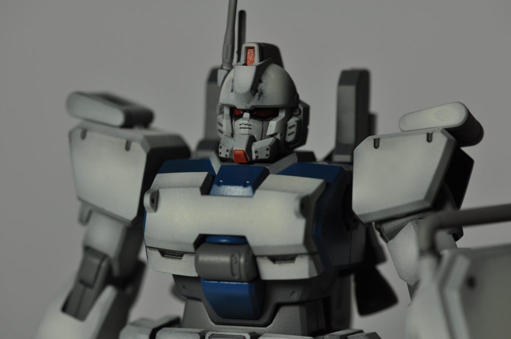 墨入れ後に力を入れすぎて頭部の一部は塗装が取れてしまっています(笑)リタッチはせずに勉強したことの一つとしてそのままにしています。