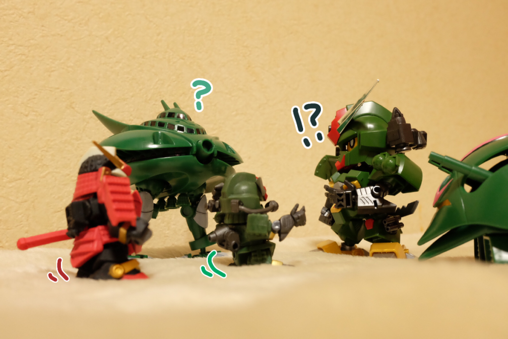 コマンド:え、いや、誰だ!?ザム:お前の子だぞ?コマンド:顔が同じってだけで血縁関係だと思ってないか!?