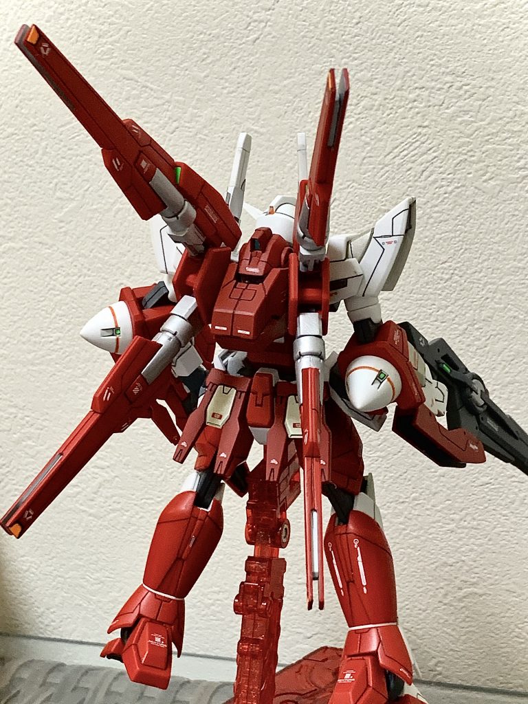 後ろから。もう少し細かく塗り分けた方が良かったかなと思ってます。