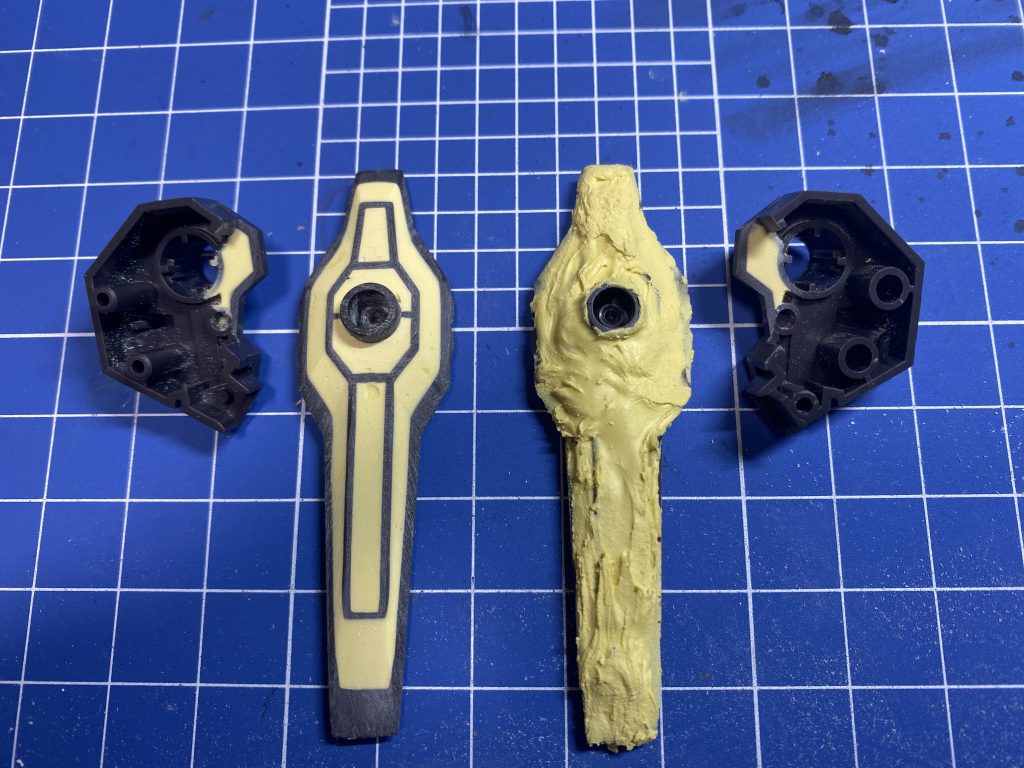 一応バックパックとバインダーはポリパテ使ってみました(初)