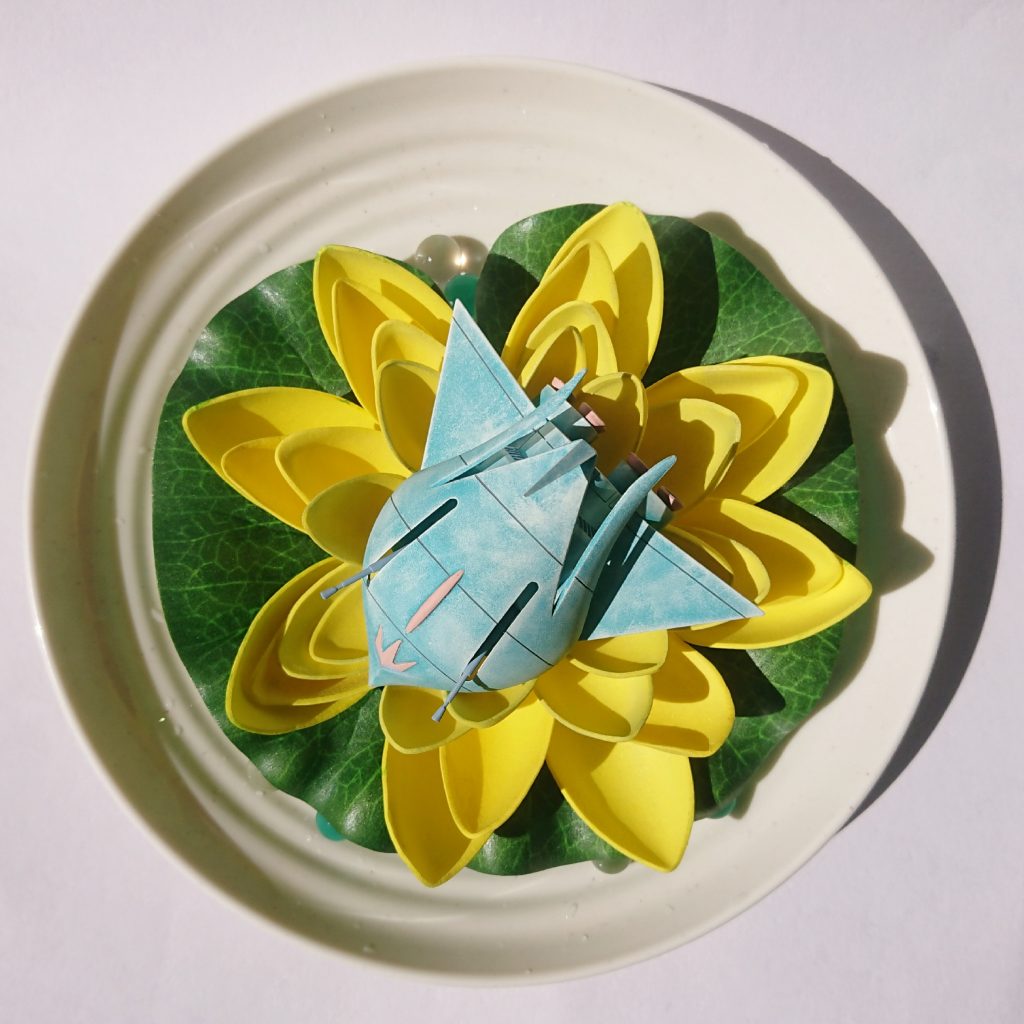 いつもインテリアとして飾れるような模型を目指して作っているので、今回はアジアンテイストにしてみました。