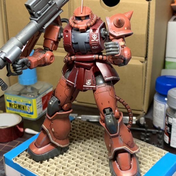 おもすさんのシャア専用ザクのタグのガンプラ作品｜GUNSTA（ガンスタ）