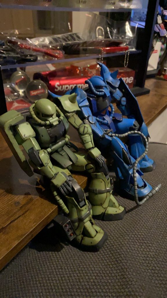 グフと座らせたら可愛かったので写真追加😂