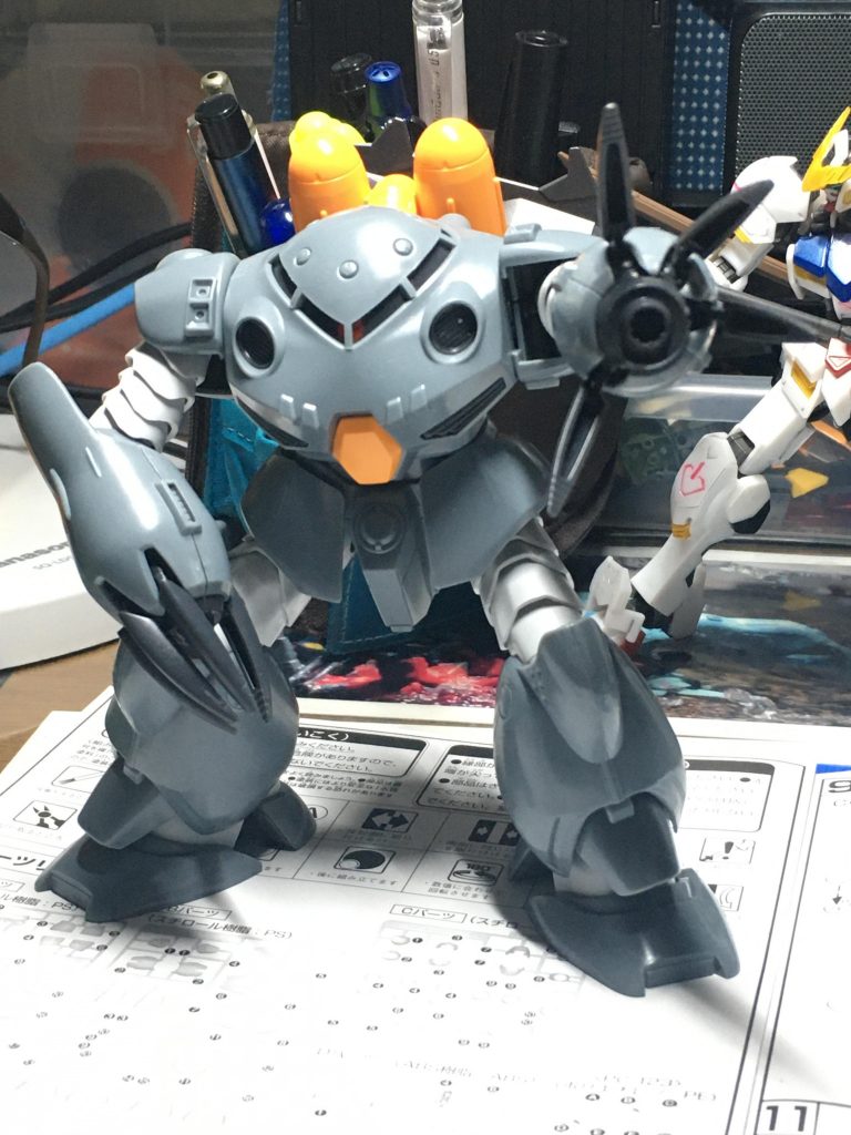 素組みの状態です。そういえば、ロケットブースターを塗装するのを完全に忘れていました(汗)