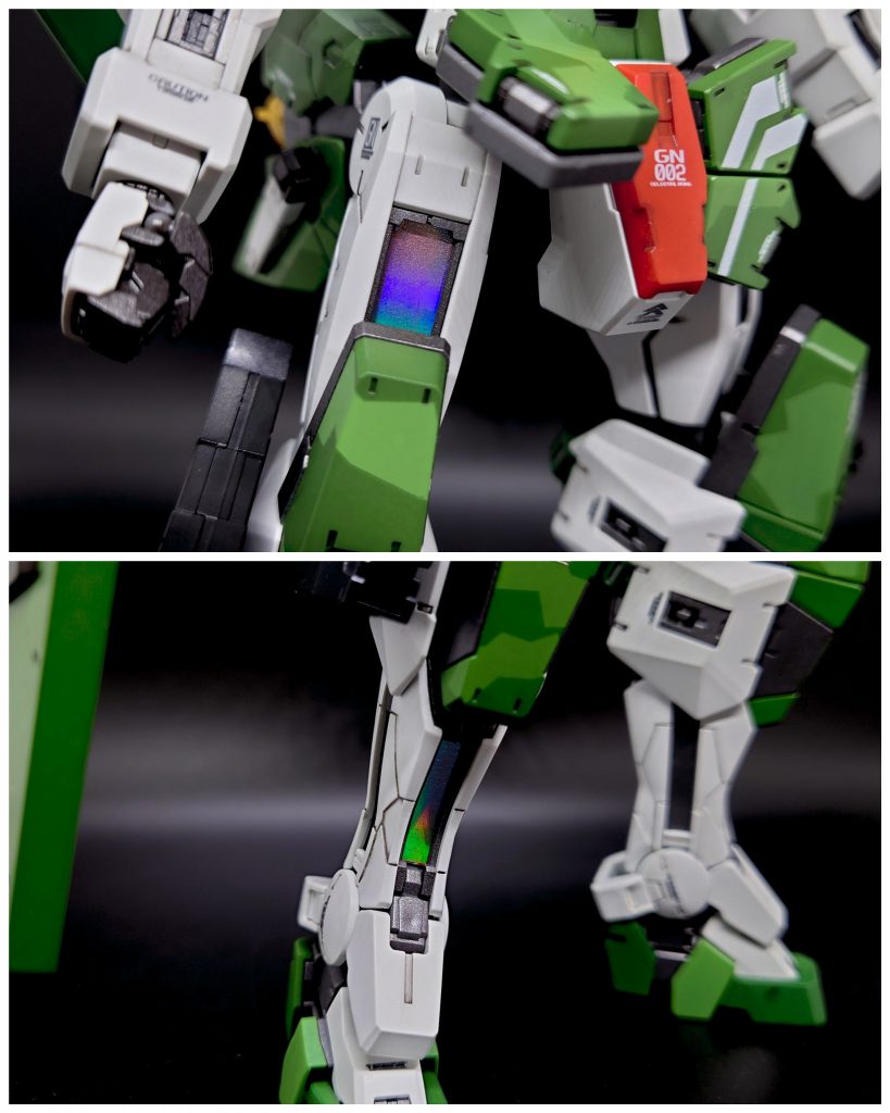 各部GN粒子供給用ケーブルにはホログラムフィニッシュを上乗せしてさらに派手に