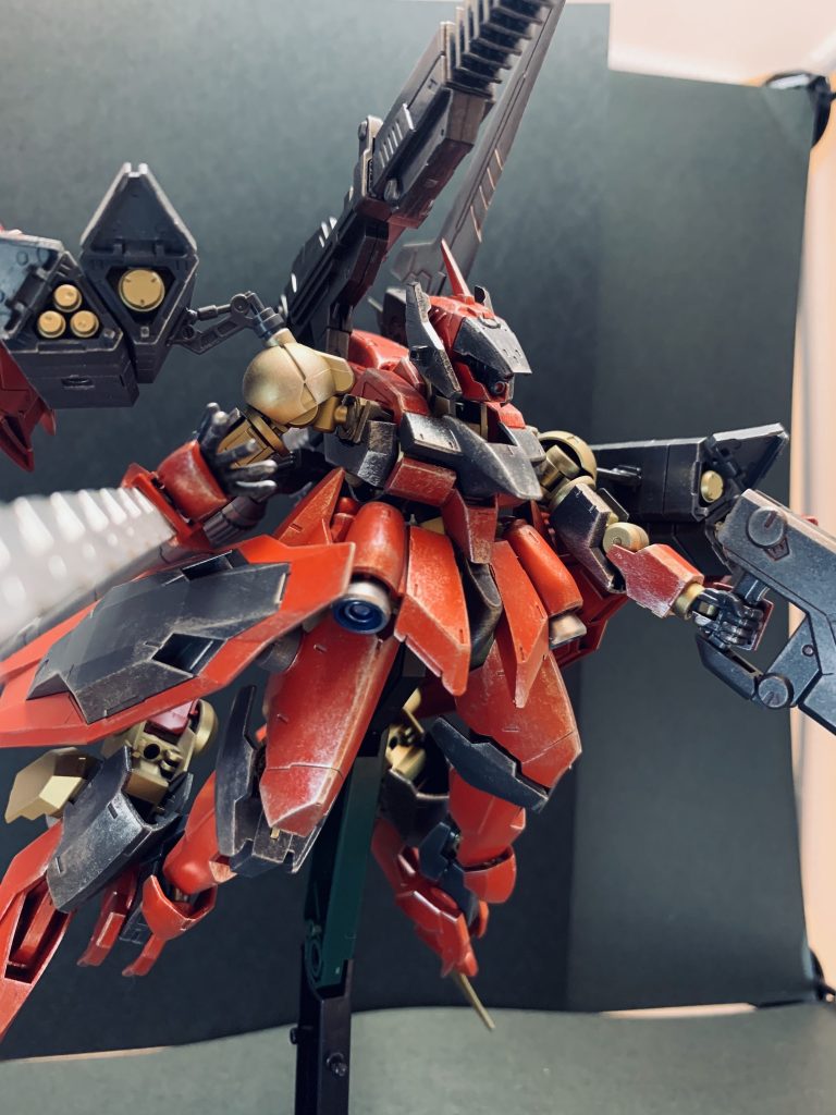 追加武装としてレールガン、ミサイルポッド、レーダーユニット、グレネードキャノンをプラスしました