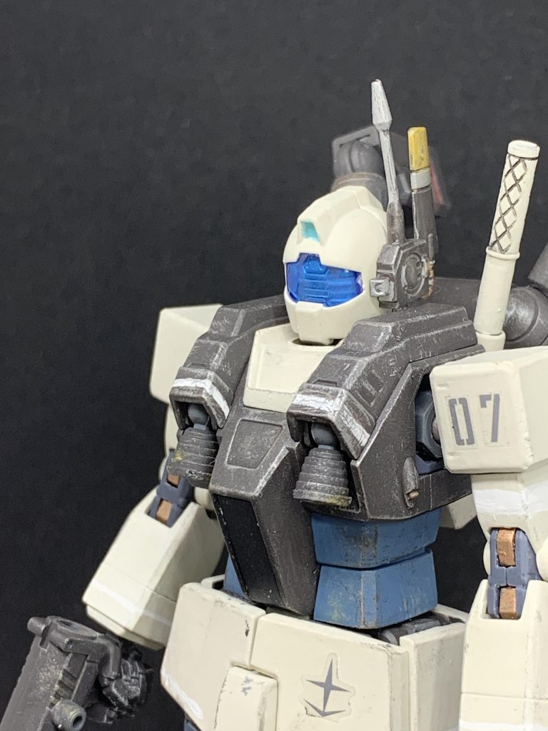 塗りムラの誤魔化しも兼ねてウェザリングをしてしまう病。角が目立ってカッコイイんだもん♡