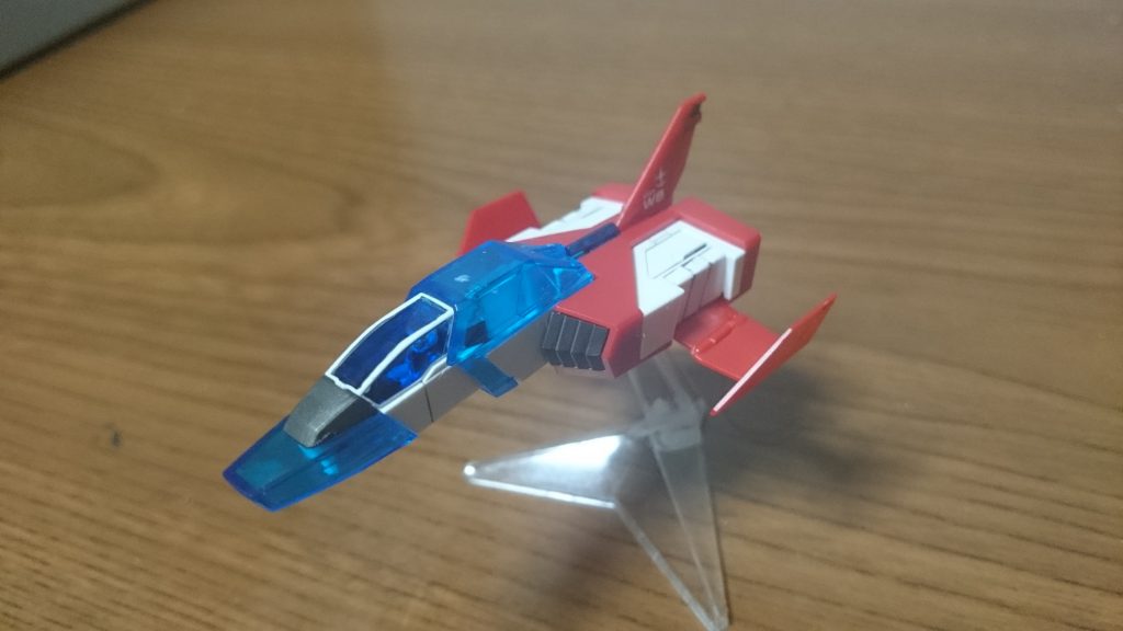 ・コアファイターキャノピーの裏をマッキーの青で、フレームをガンマカのホワイトで塗装してるっス。