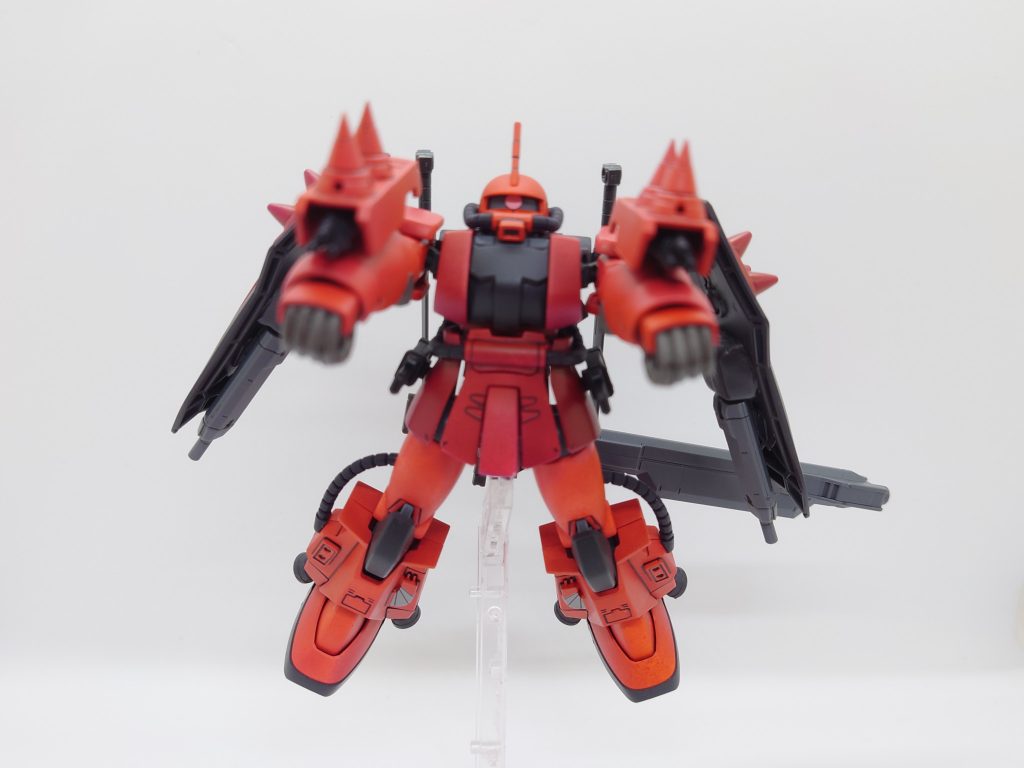 ●90mmガトリング砲スパイクシールドに内蔵されている射撃武器です。アレックスの腕部ガトリング砲の銃口を付けています。