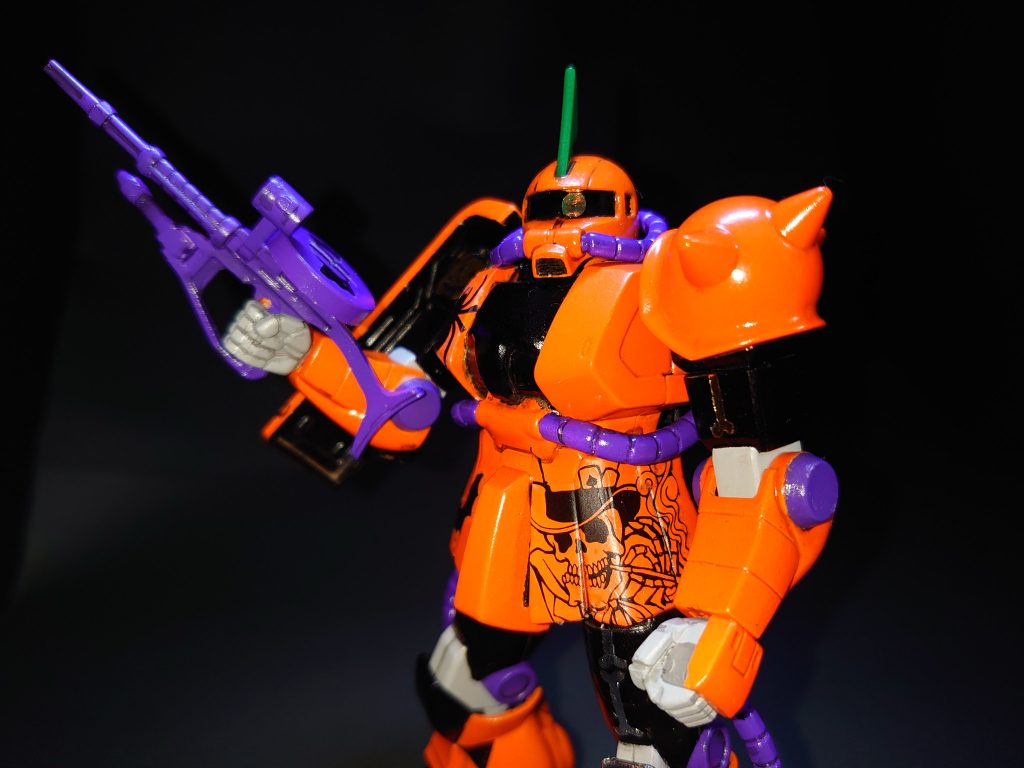 フロントアーマーにはタバコ吸ってるスケルトン