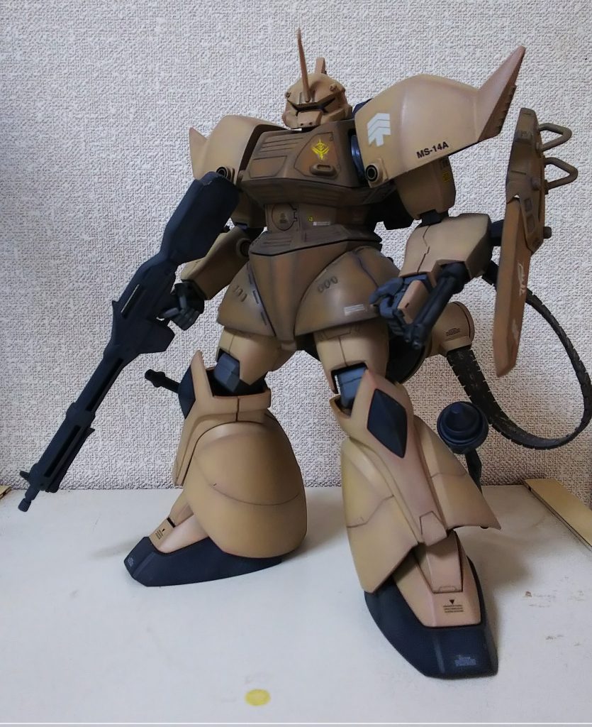 ウェザリング及びデカール追加前です。今になって改めて見返すと、スミ入れもちゃんとできておらず、かなり適当だったと、反省するばかりでした。 