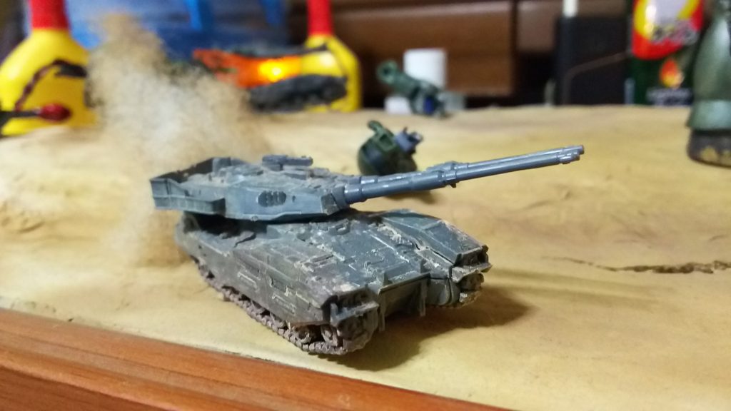 ヒルドルブに応戦せんと駆ける61式戦車