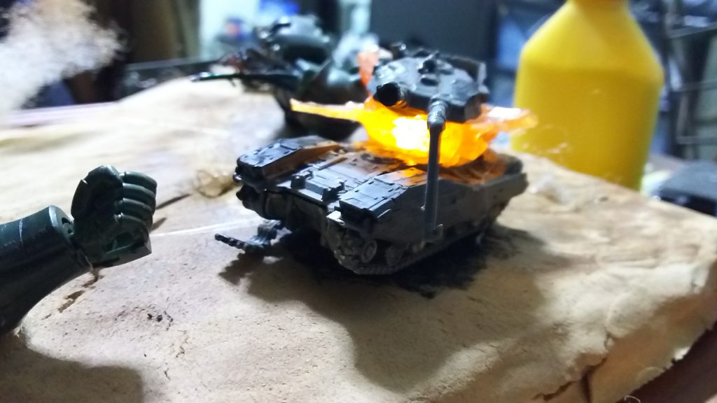 あえなく撃破されたもう一台の61式