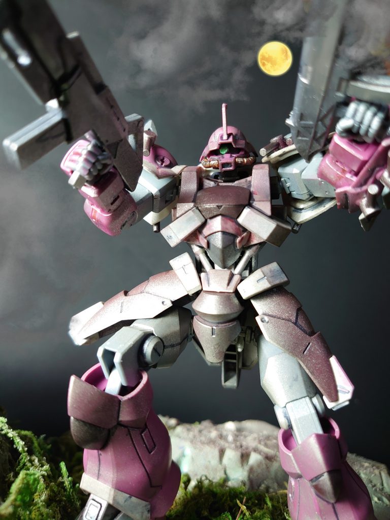 両手にライフル