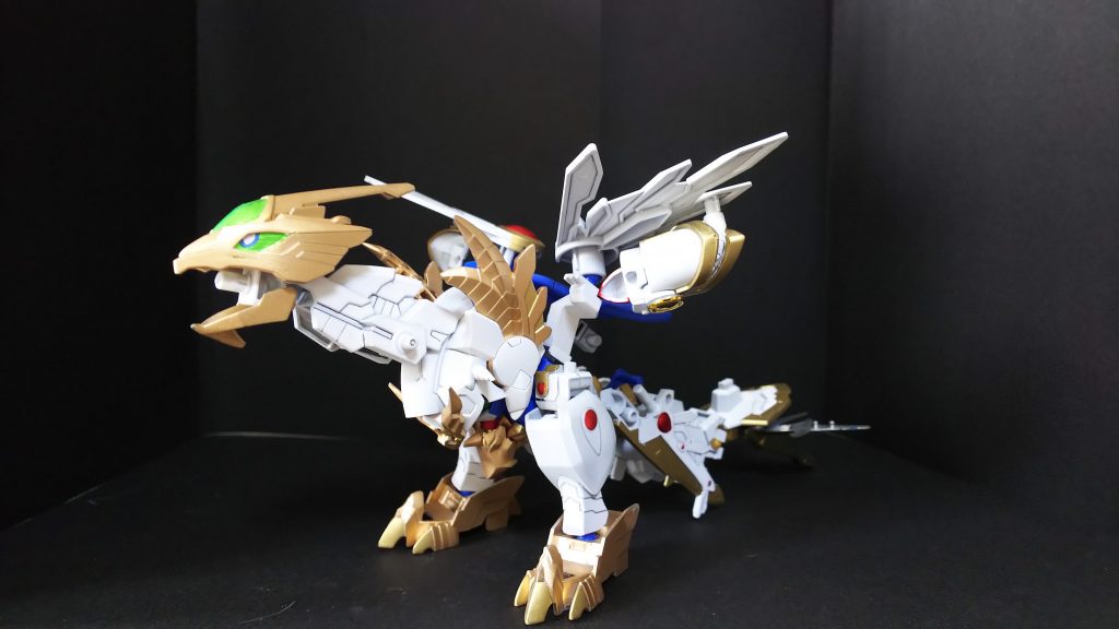 ドラゴンフュージョン！合体ガンドラゴンモードにも出来ます。本体を弄ったためちょっと脚が短くなりますが･･･