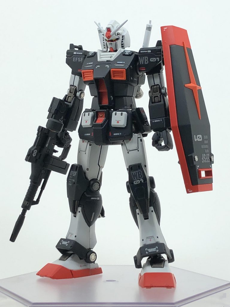 オリジン版ガンダムをプロトタイプカラーで作成しました。