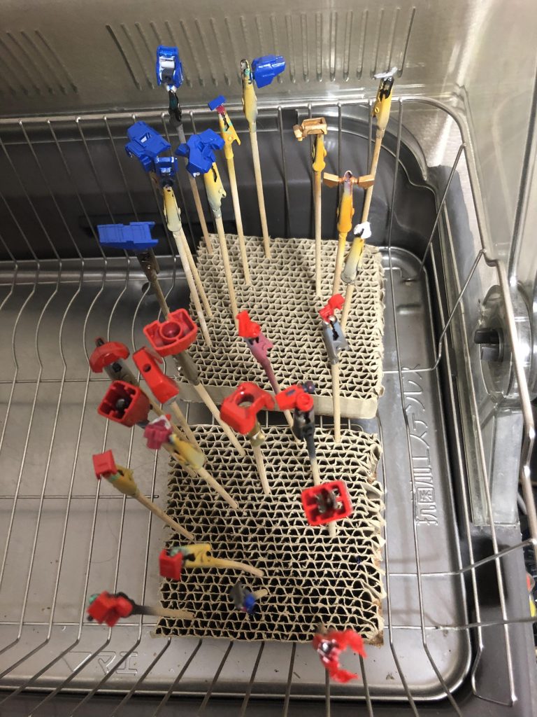 塗装からの乾燥