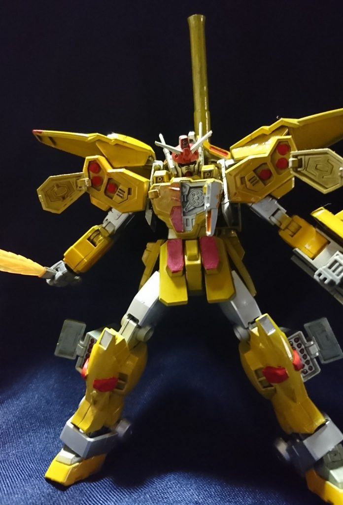 ハッチオープン　右胸部はジョイント部が割れたので接着しました