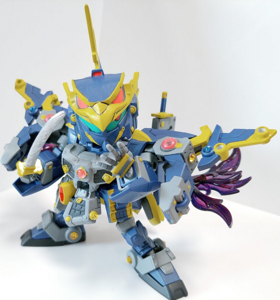 サフはスプレーですが、基本筆塗りなので刀は納刀用と抜刀用それぞれで分けてます。塗膜が厚いと納刀すると削れてしまうので。