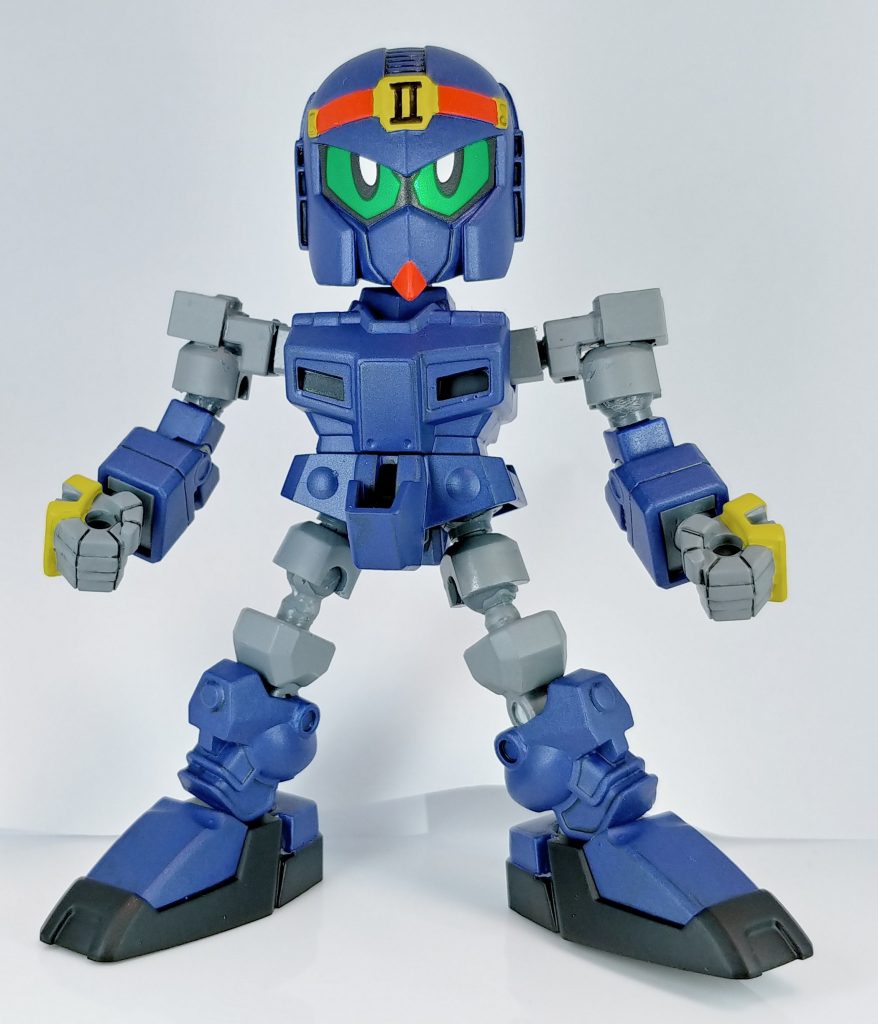 目は付属のシールを使っていますが、他は筆塗りです。足はそのままだと少し短い気がしたので伸ばしています。