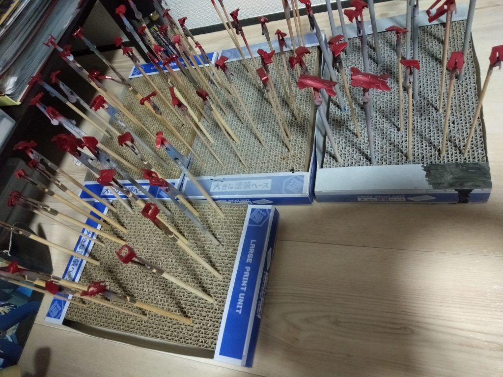 外装をパールローズディープレッドで塗装