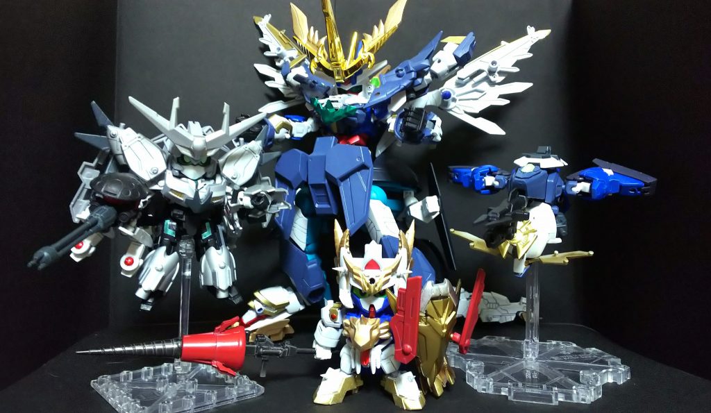 リライジングガンダムを中心にビルドダイバーズ集合!元ネタにはなかったんですが、リライジング完成後のメンバーもそれぞれ余剰にならない様にしています。詳しくは↓で!