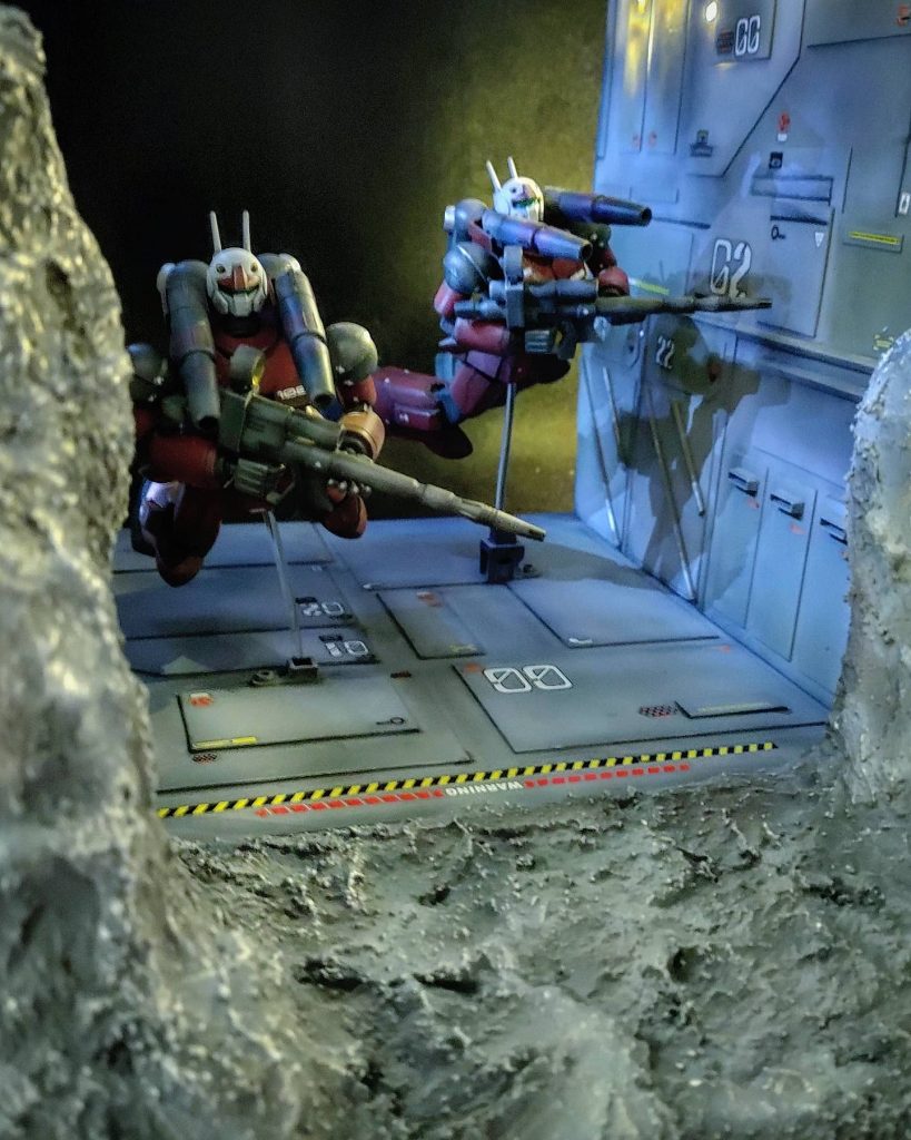 こんな感じでジオラマも制作しました