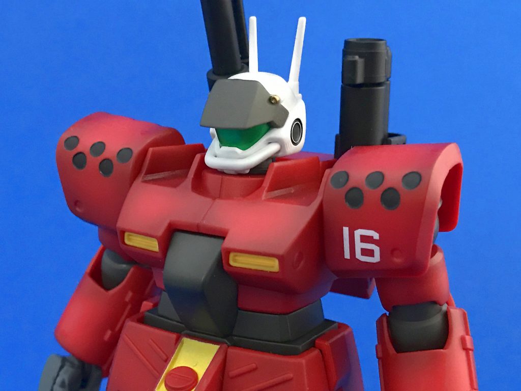 額の連邦マークは削りと落としました。ゴーグルはグリーンのキャンディ塗装。