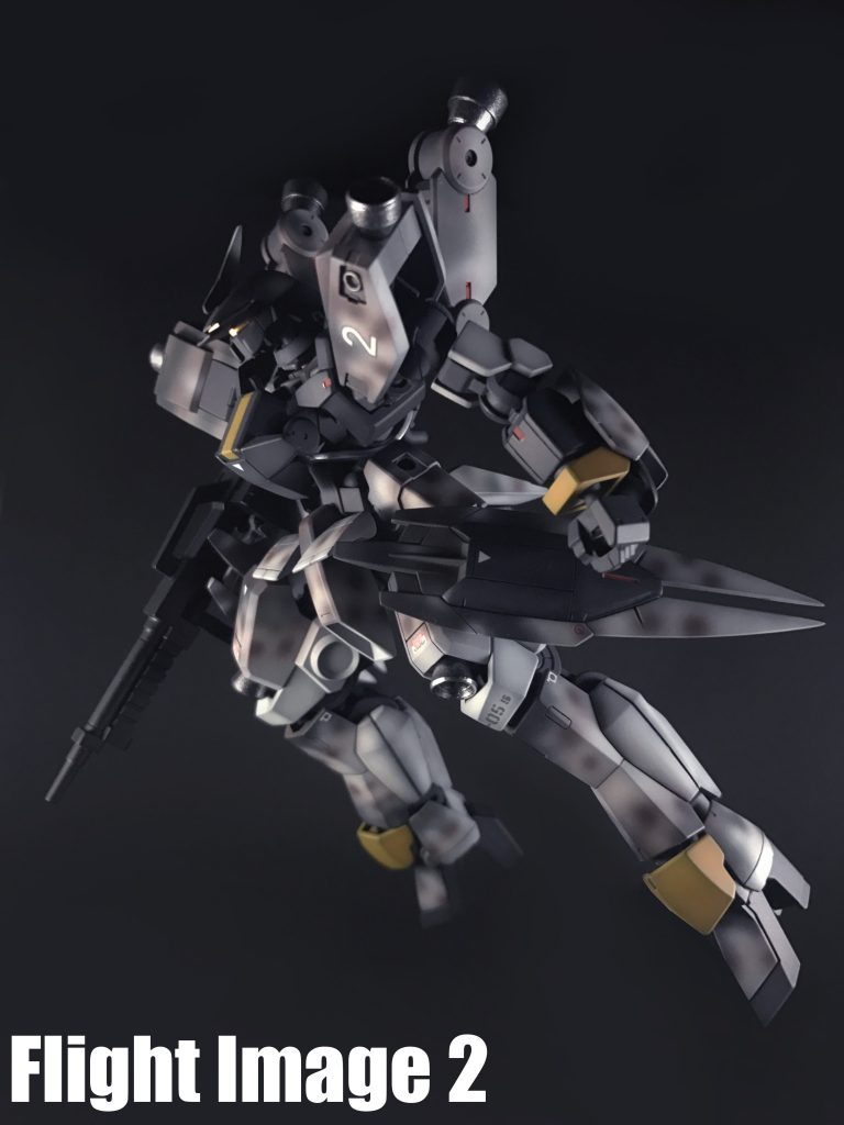 「シュヴァルベグレイズ」「Me262」は共に優れた速度性能を持ちますが、低出力時の安定性が低いという共通点もある事から、実際に「Me262」は未熟なパイロットには扱えない機体であったそうで、そういった特徴も共通点ですね。※編集でアクションベースを消しています。