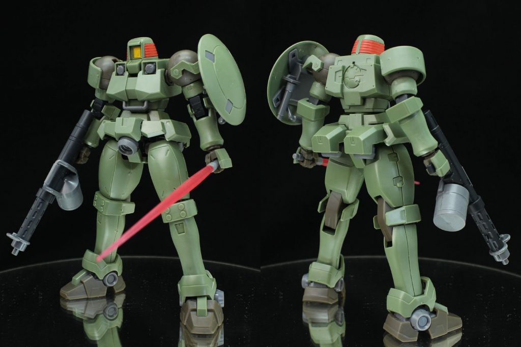 ・パチ組み組んだだけでもかなりリーオーっぽいリーオーなので、頭部の回転位しか手を入れませんでした。