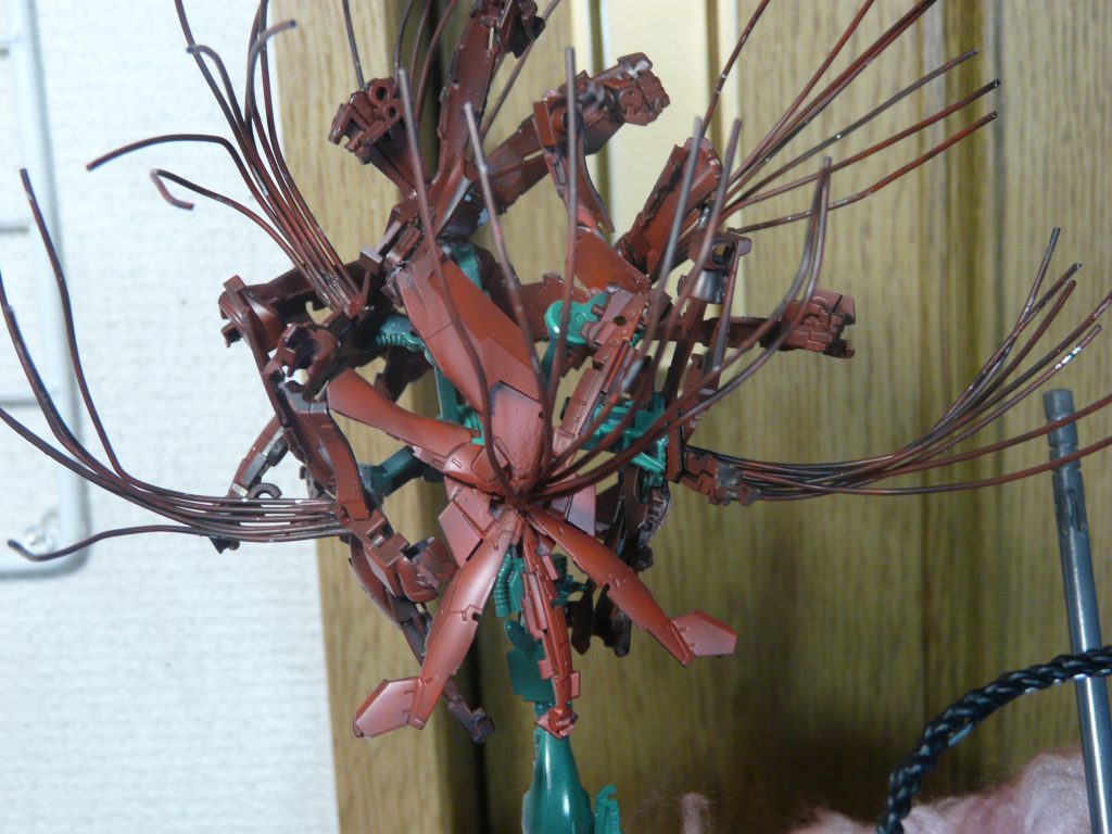 　前に制作したガンスタに載せた彼岸花　今は彼岸花がちょうど咲いてる時期ですね　え？前より色あせてないかって？気のせい気のせい