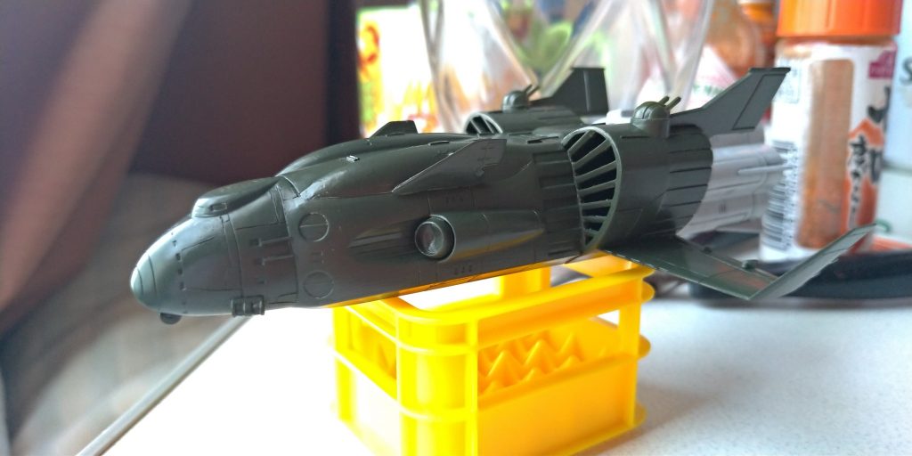 ペカッと塗装したところ。ウェザリング前。