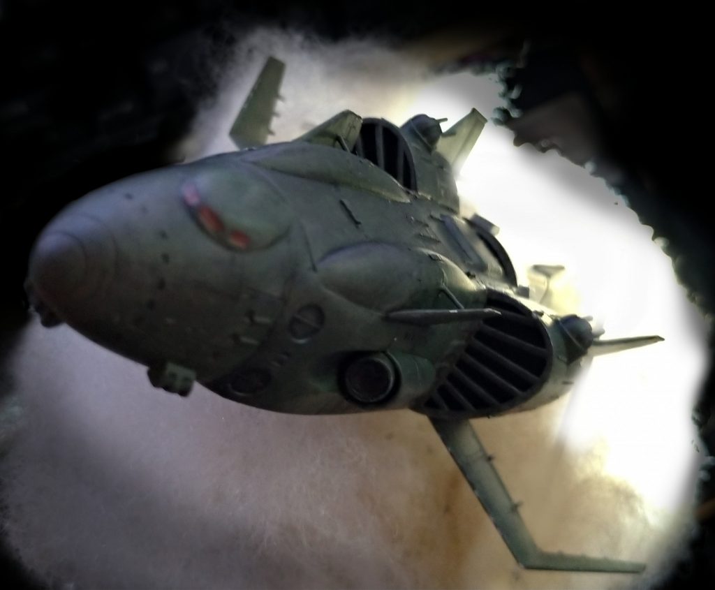 綿を裏から照らすとこういう感じです。