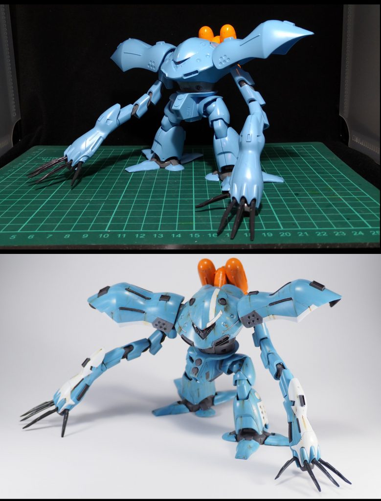 スジ彫りと色分けを中心に作り込みました。