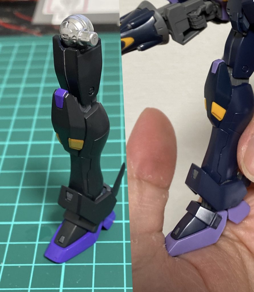 塗装前と塗装後の比較。引き締まった感が出ました。