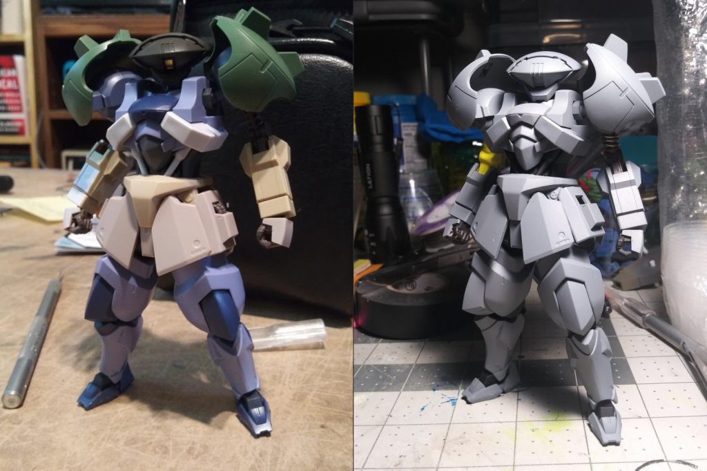 Before and after priming