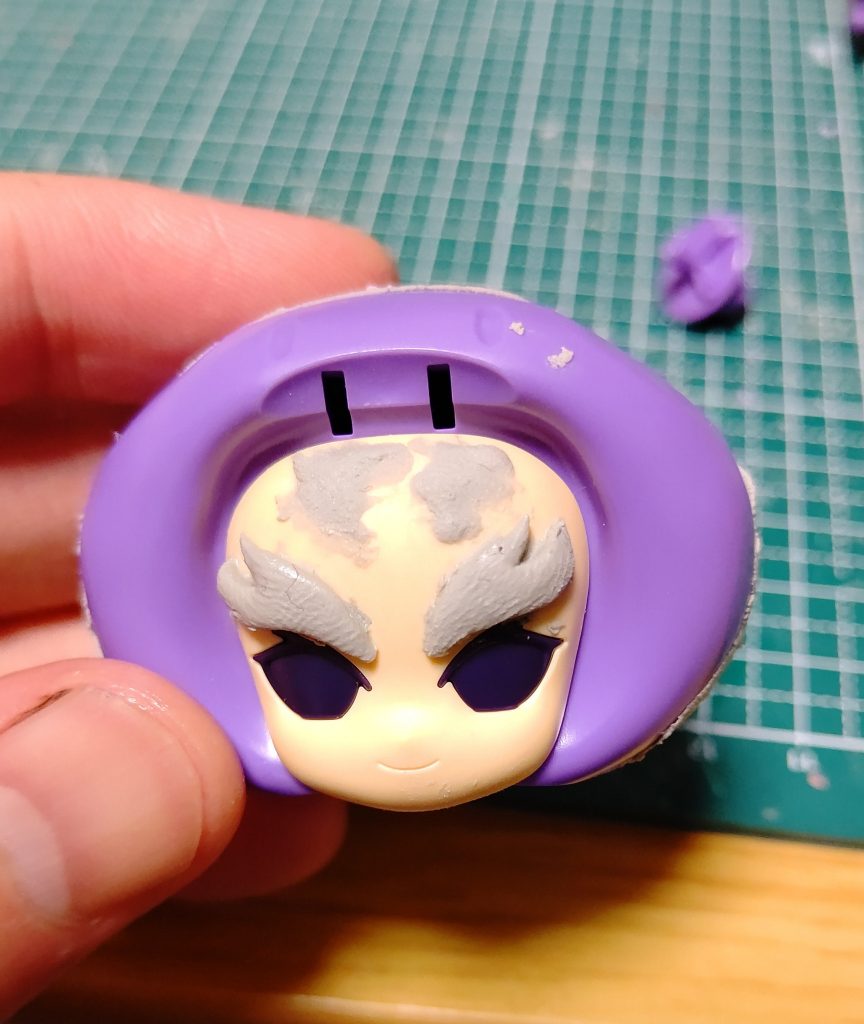 まずはきゃらっがいアヤメをベースに眉毛作成。