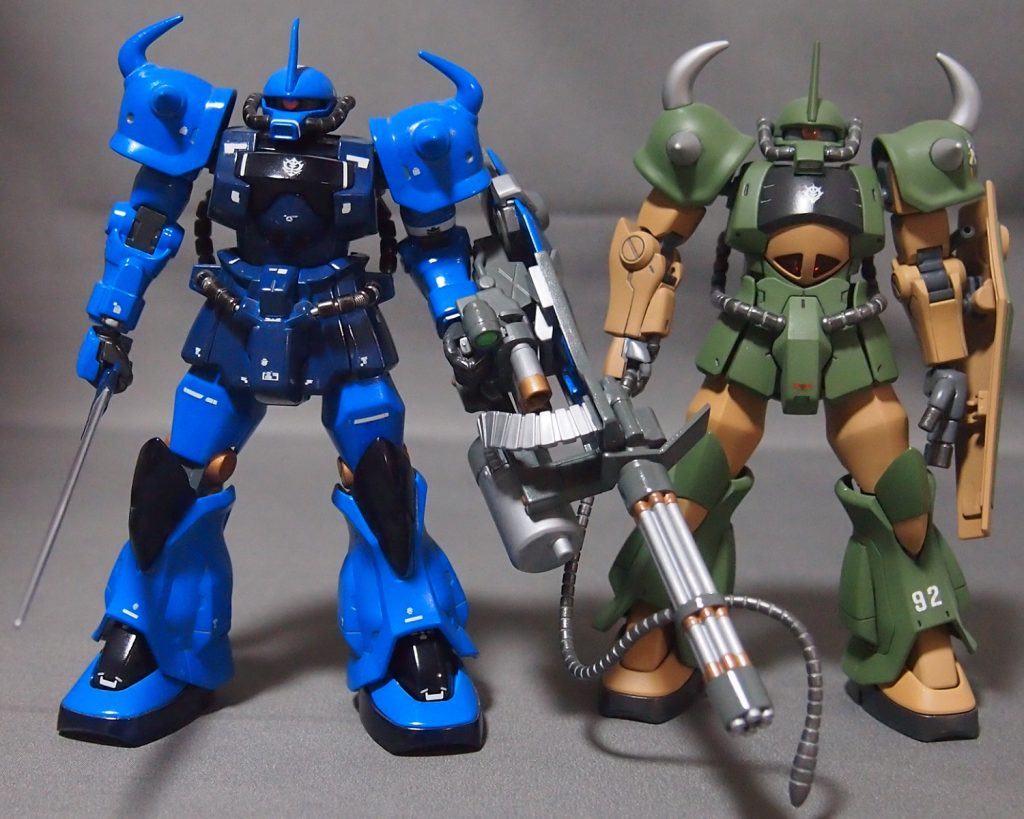 ＃005でうｐした、グフ(トーマス＝クルツ機風)と一緒に。https://gumpla.jp/hg/541429