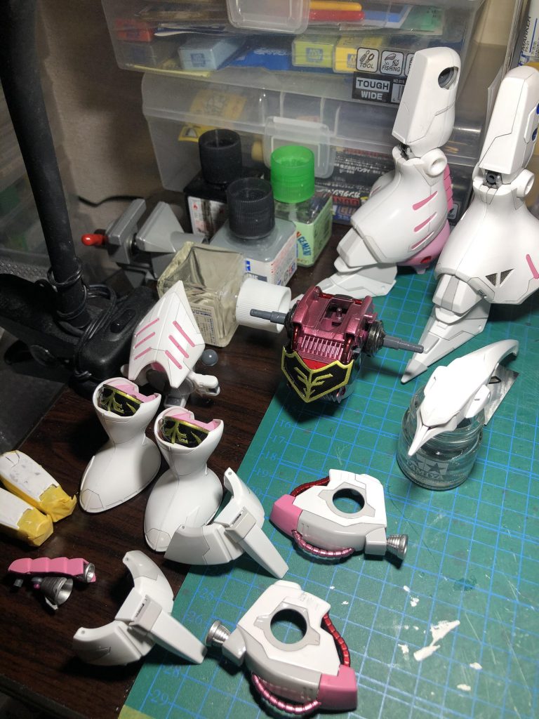 塗装後の最終組み立て前！