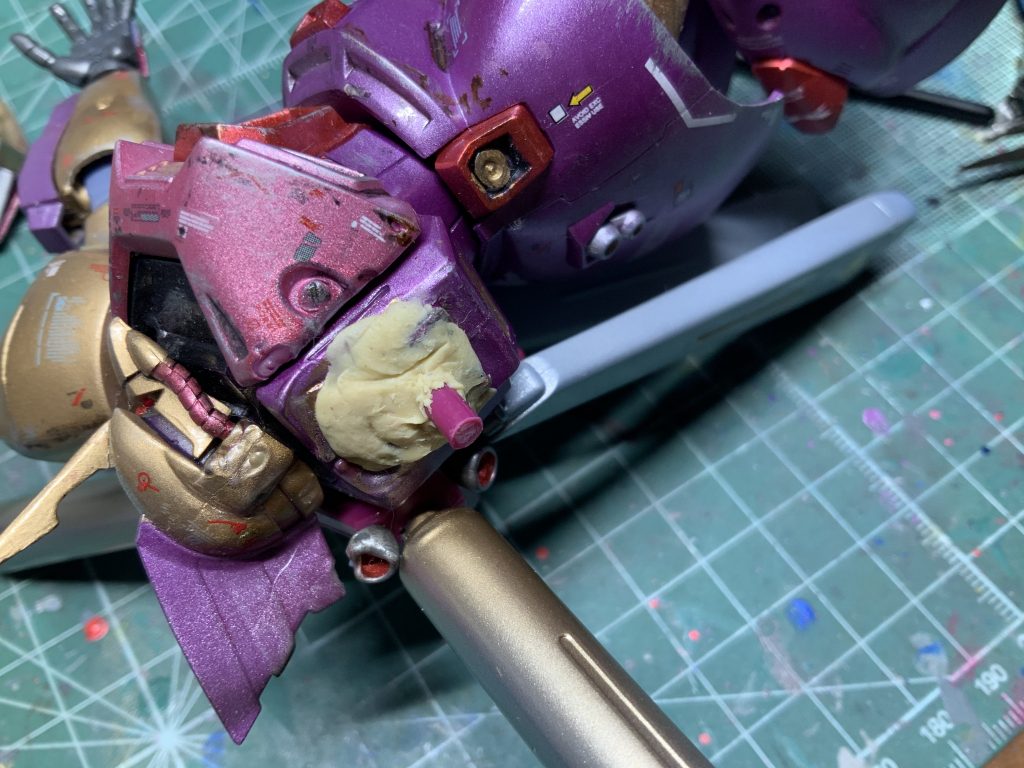 エポパテで修復でなんとか復活